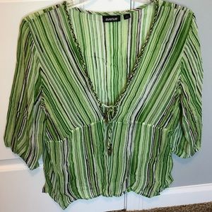 Avenue Women's Plus Size Sequins Top